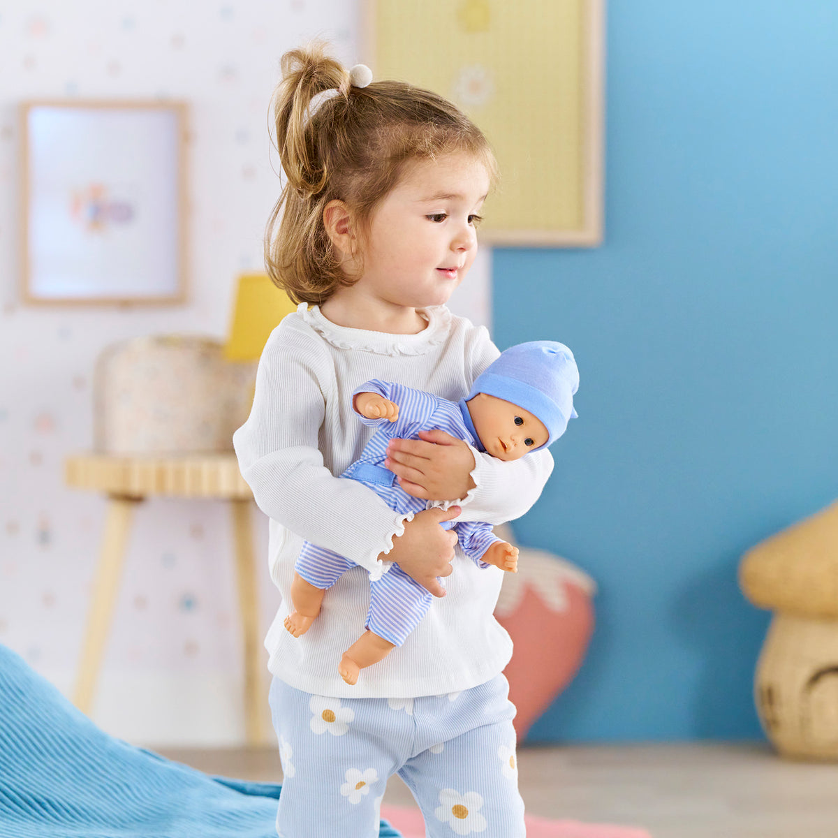 Blue Bebe Calin Charming 12" Baby Doll