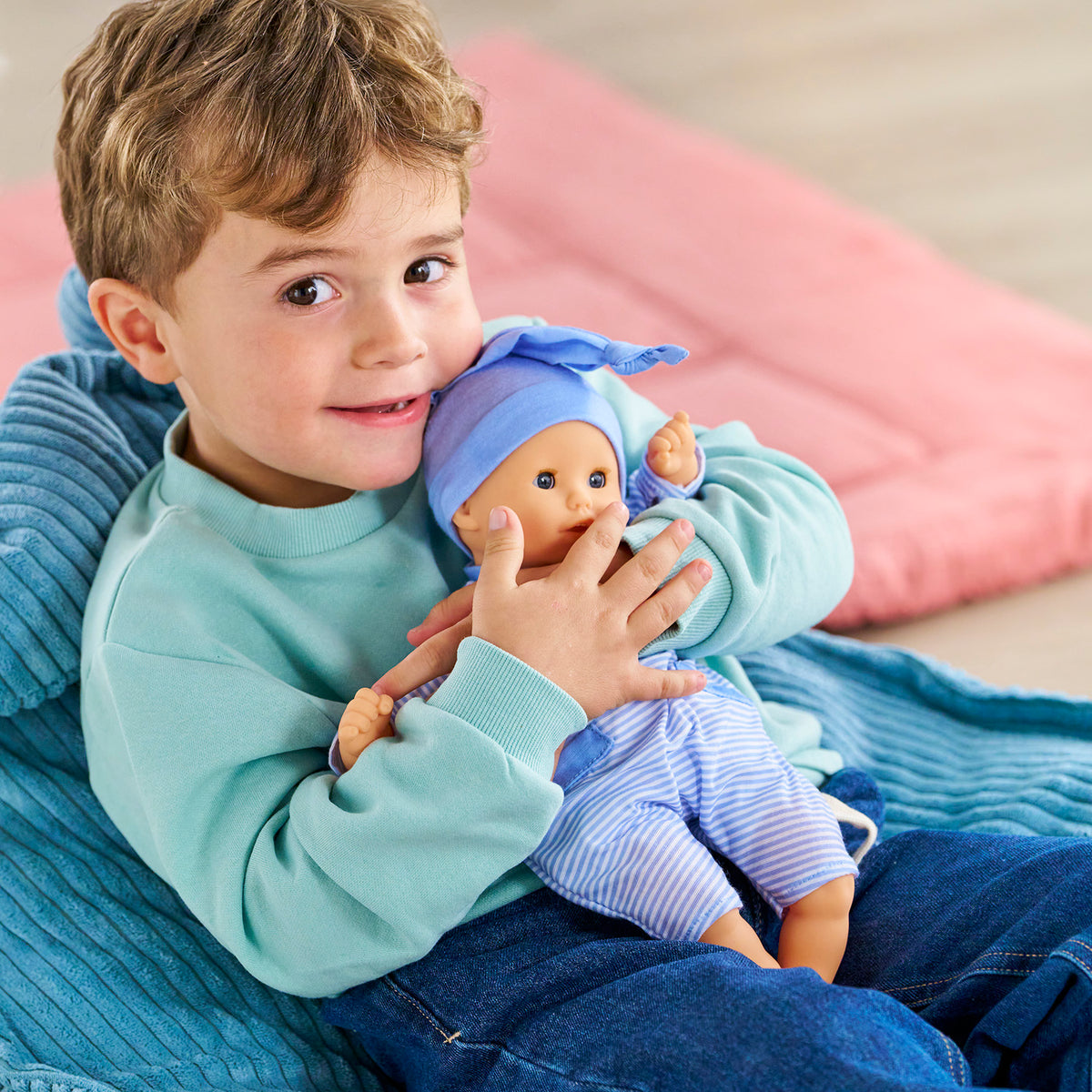 Blue Bebe Calin Charming 12" Baby Doll