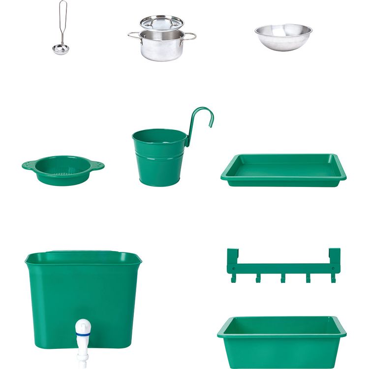 Mud Kitchen Wooden Toy Playset with Accessories