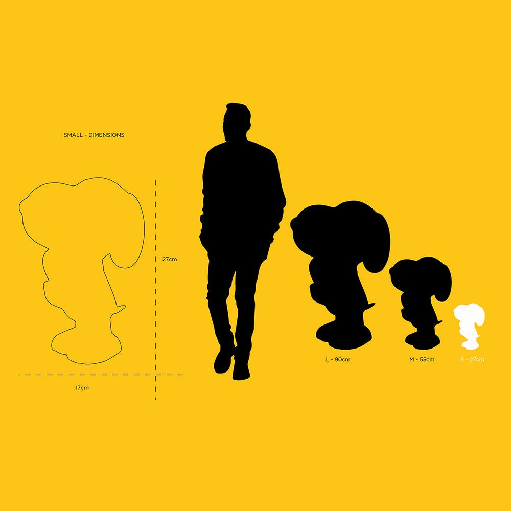 Snoopy 11" Figurine With Heart - Pastel Pink & Rose Gold