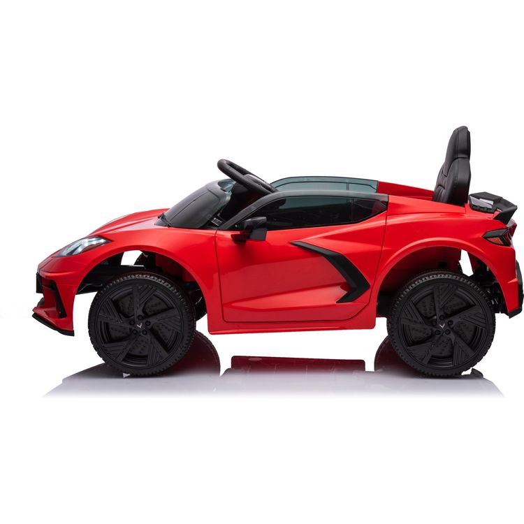 Freddo - 12V Corvette C8 1-Seater Ride On Car - Red - Outdoor