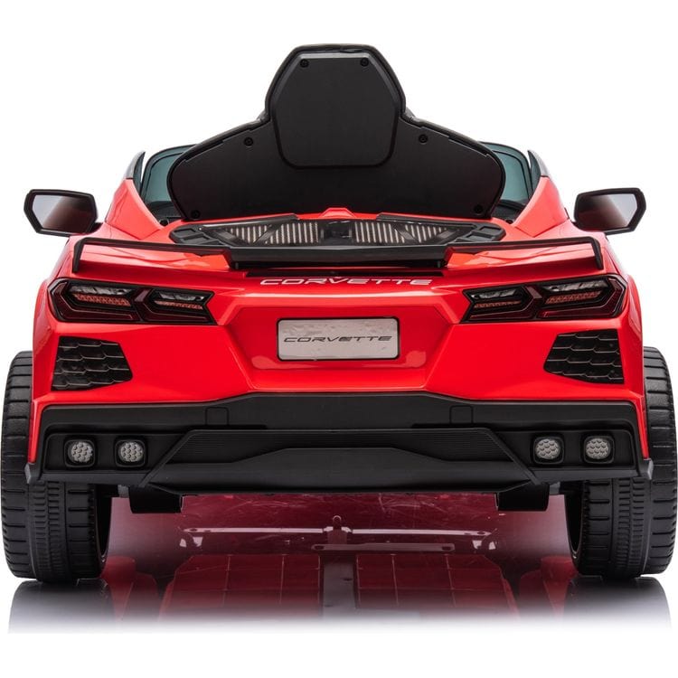 Freddo - 12V Corvette C8 1-Seater Ride On Car - Red - Outdoor