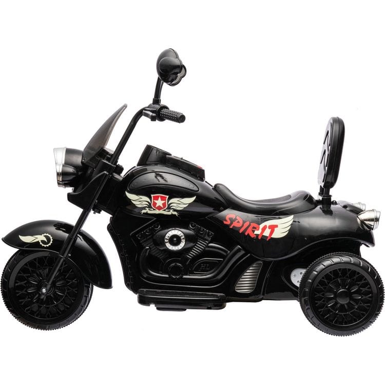 Freddo - 12V Kids Cruiser 1-Seater Motorcycle - Black - Outdoor