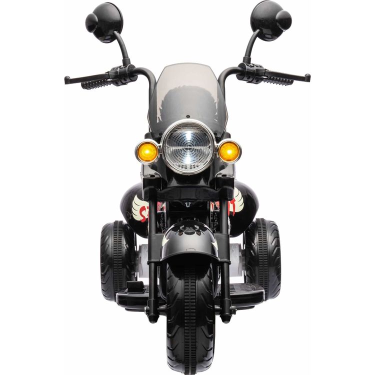 Freddo - 12V Kids Cruiser 1-Seater Motorcycle - Black - Outdoor