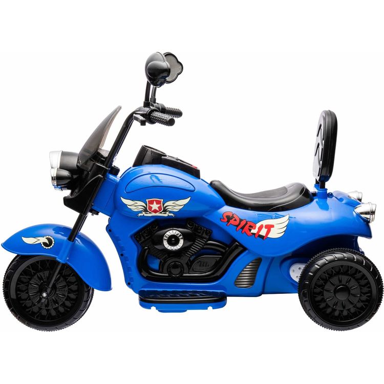 Freddo - 12V Kids Cruiser 1-Seater Motorcycle - Blue - Outdoor