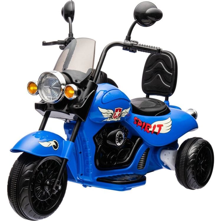 Freddo - 12V Kids Cruiser 1-Seater Motorcycle - Blue - Outdoor