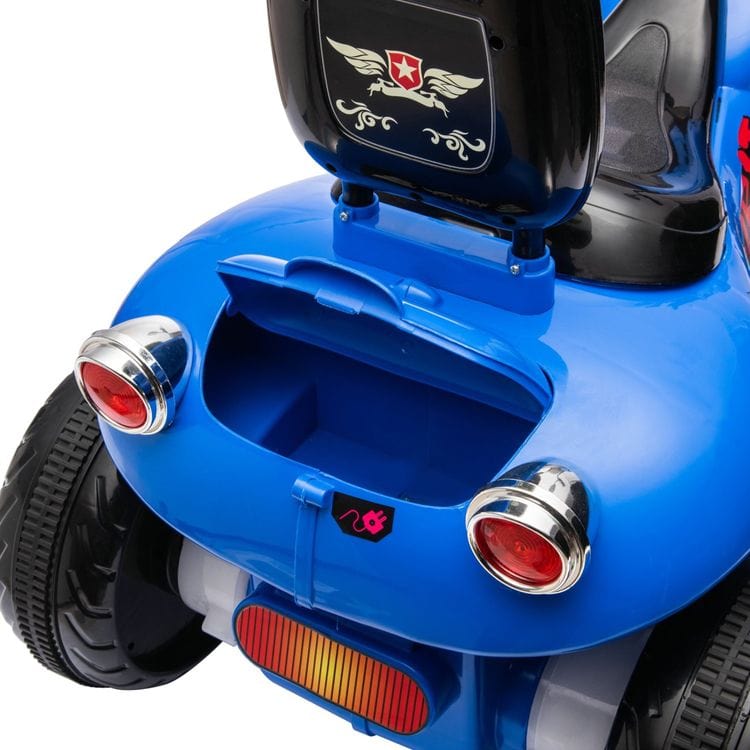 Freddo - 12V Kids Cruiser 1-Seater Motorcycle - Blue - Outdoor
