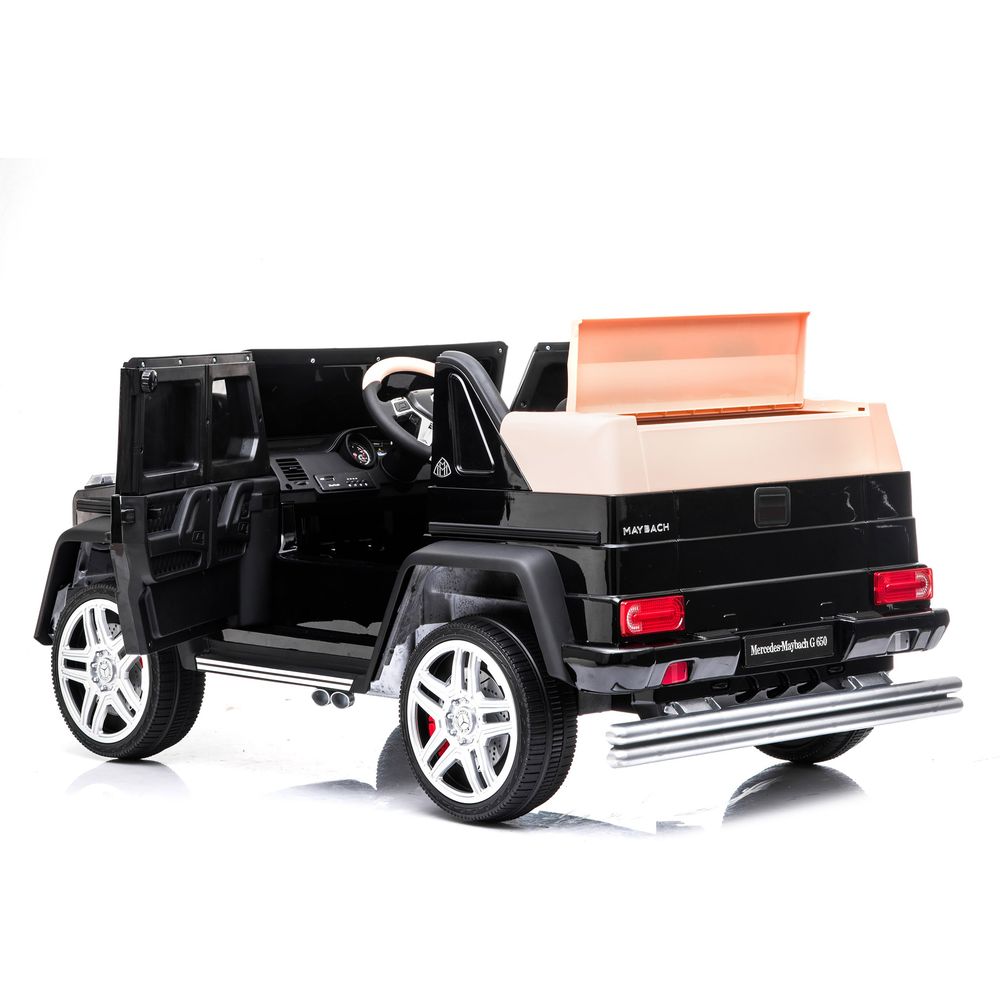 Freddo - 12V Mercedes Maybach G650 Landaulet 1-Seater Ride-On Car - Black - Outdoor