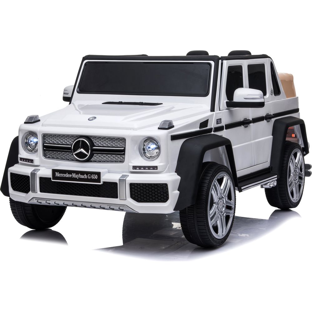 Freddo - 12V Mercedes Maybach G650 Landaulet 1-Seater Ride-On Car - White - Outdoor