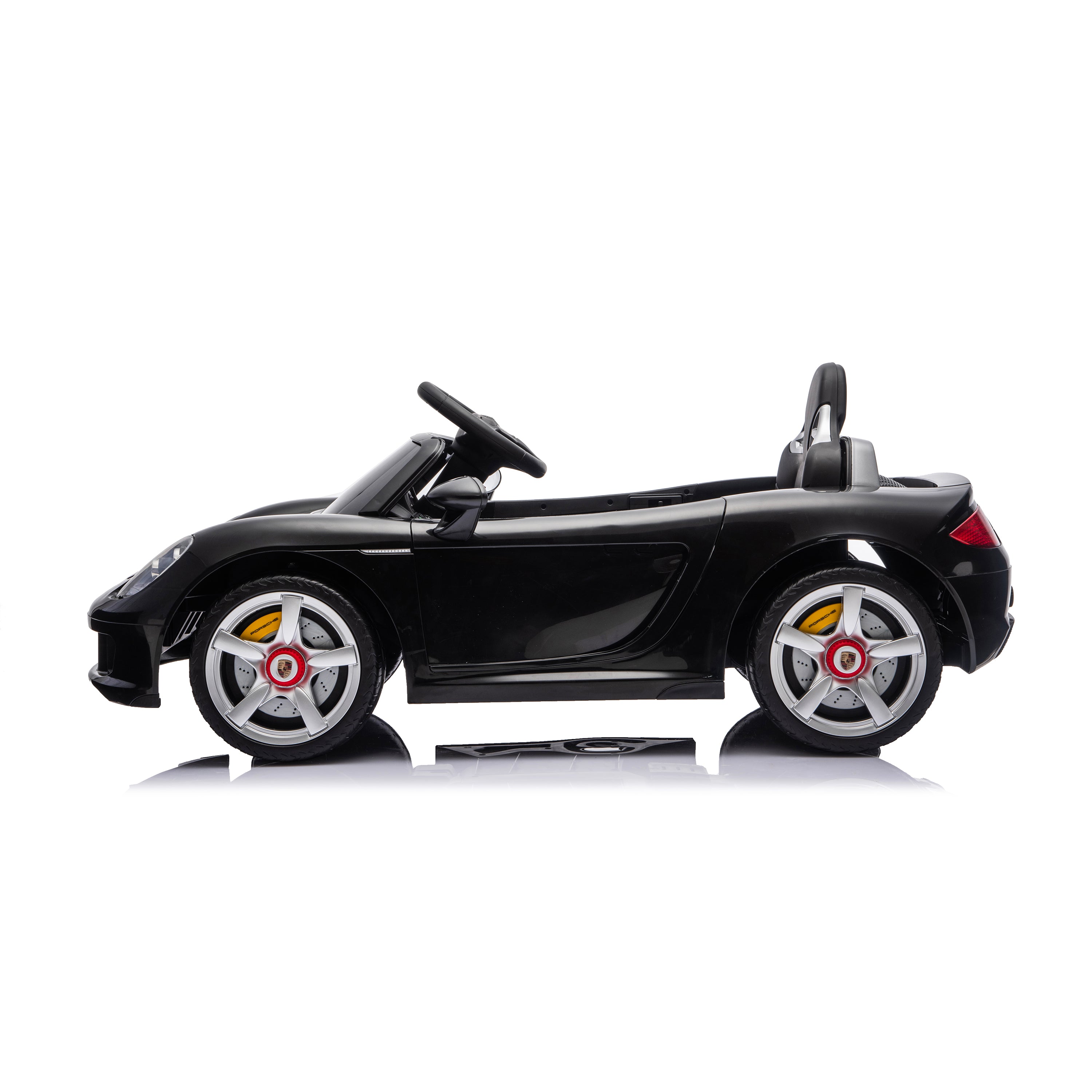 Freddo - 12V Porsche Carrera GT 1 Seater Ride On Car - Black - Outdoor