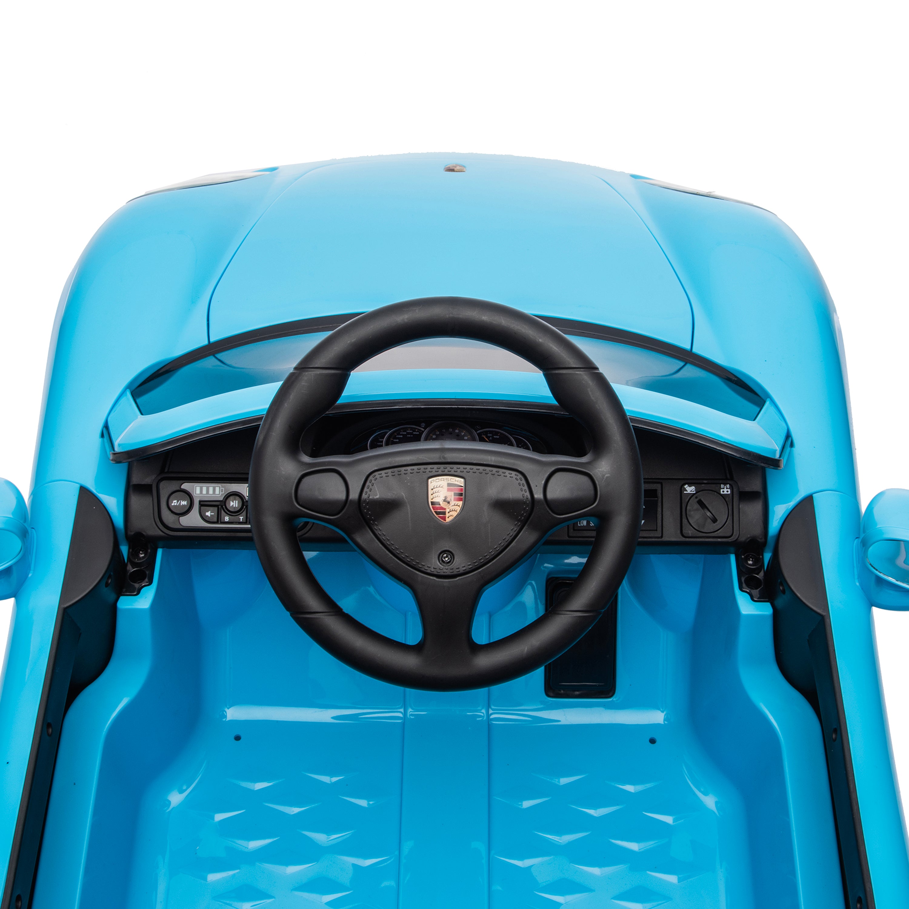 Freddo - 12V Porsche Carrera GT 1 Seater Ride On Car - Blue - Outdoor