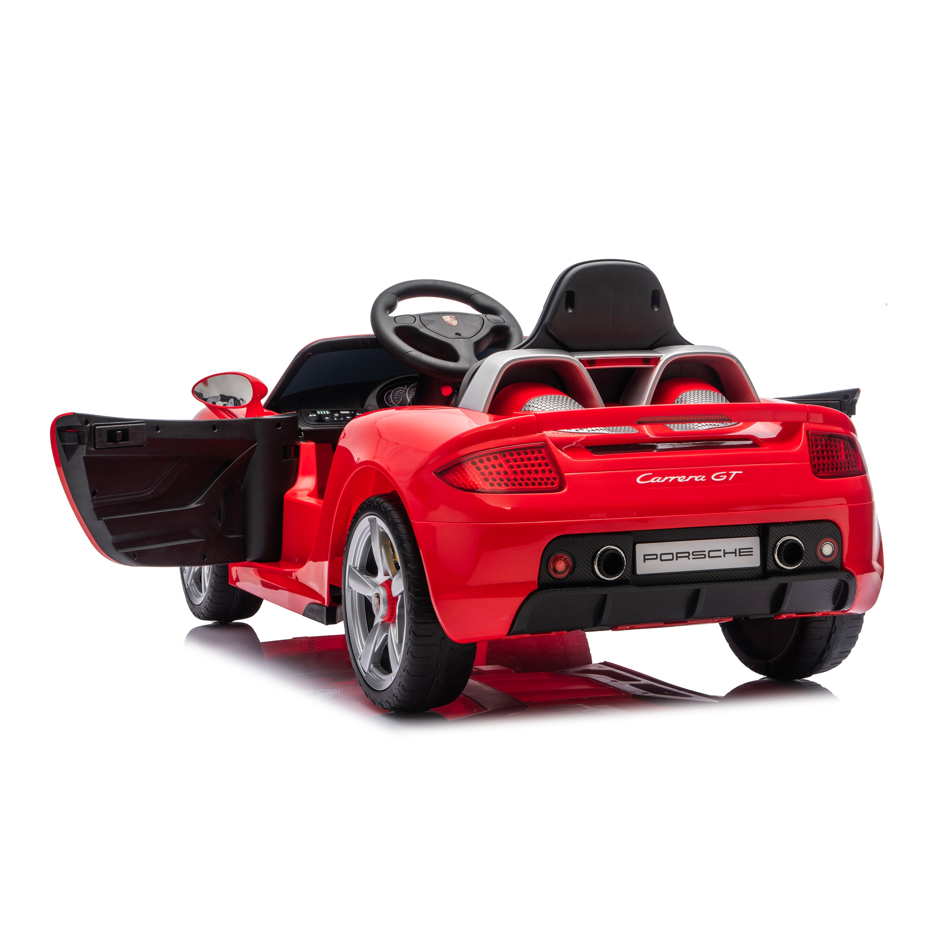 Freddo - 12V Porsche Carrera GT 1 Seater Ride On Car - Red - Outdoor