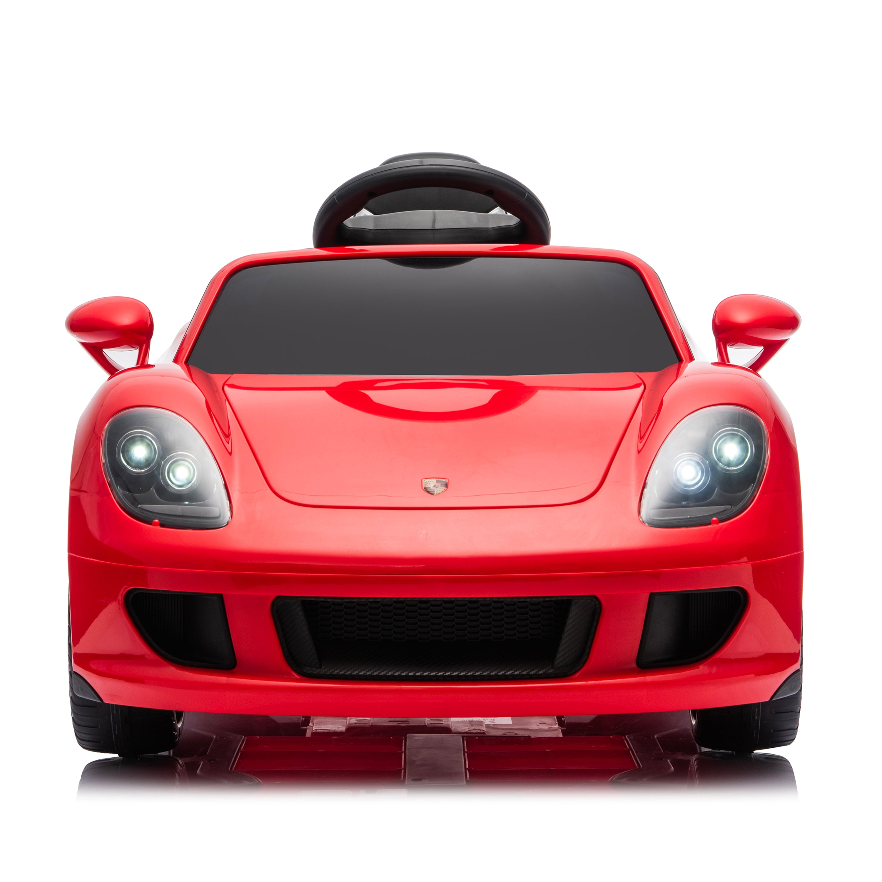 Freddo - 12V Porsche Carrera GT 1 Seater Ride On Car - Red - Outdoor