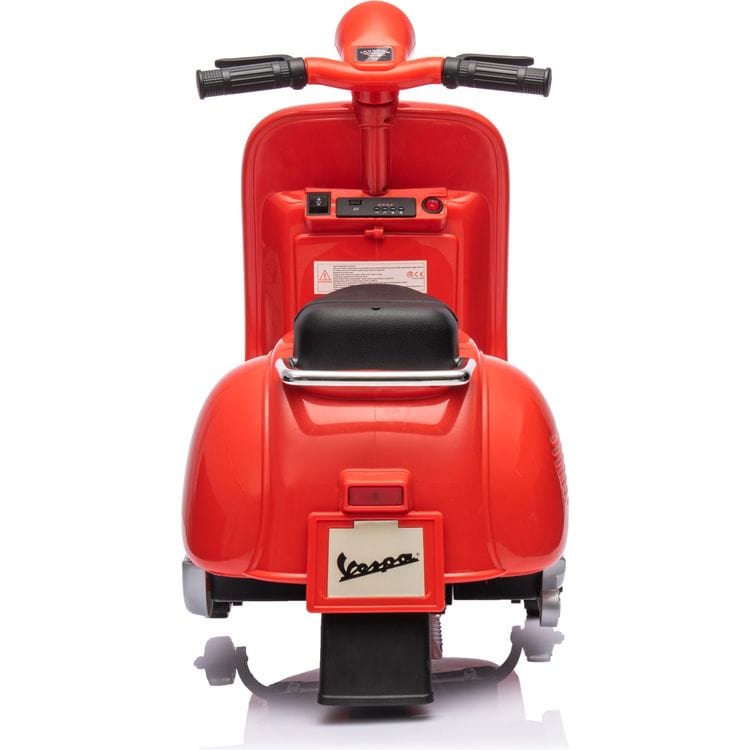 Freddo - 12V Vespa Electric Ride-On Scooter - Red - Outdoor