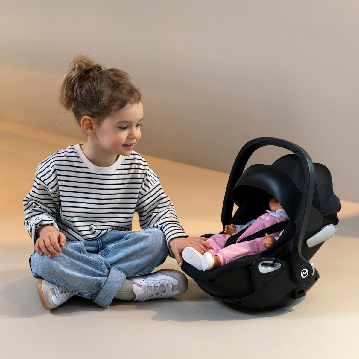 Black Priam Cybex 2-in-1 Baby Doll Carrier