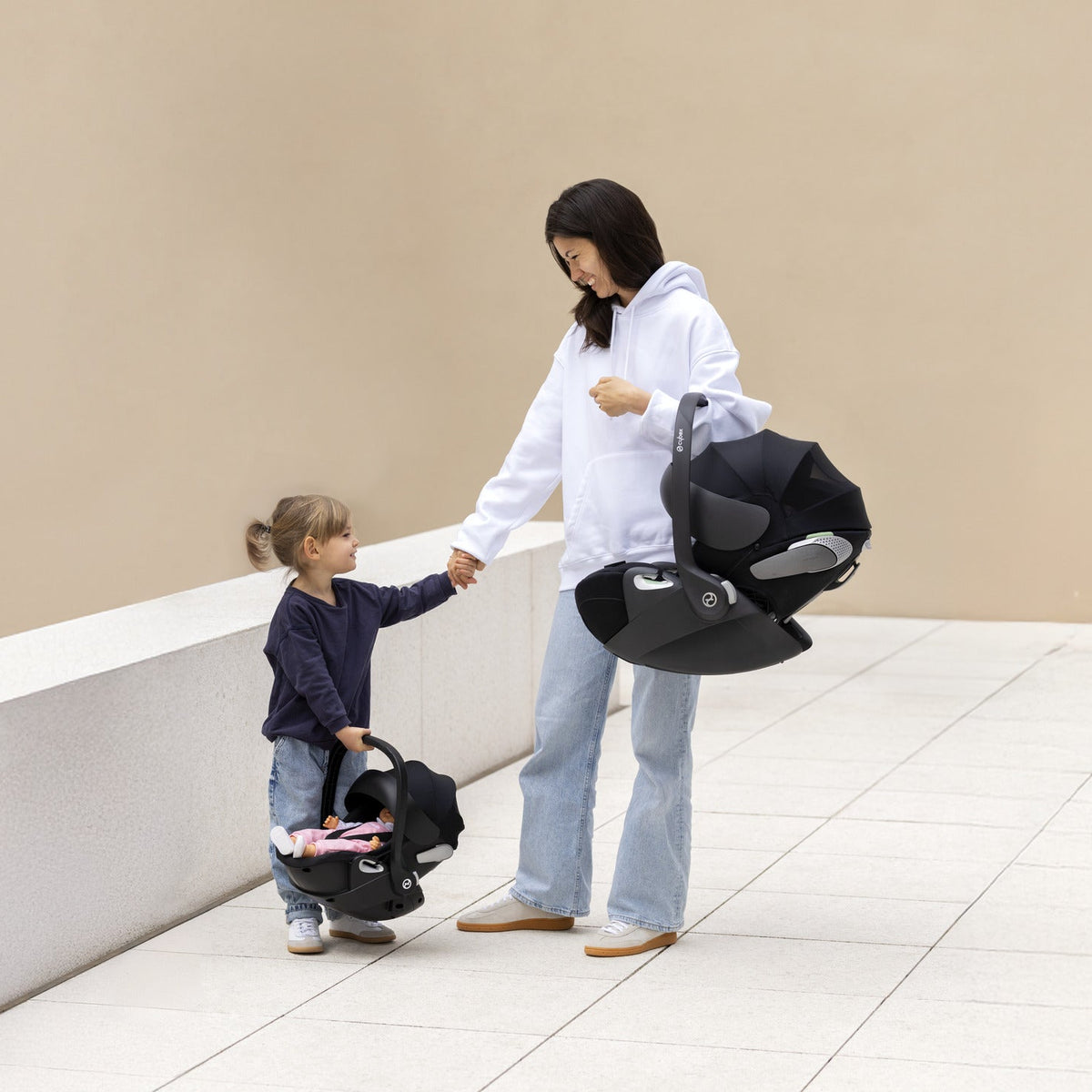 Black Priam Cybex 2-in-1 Baby Doll Carrier