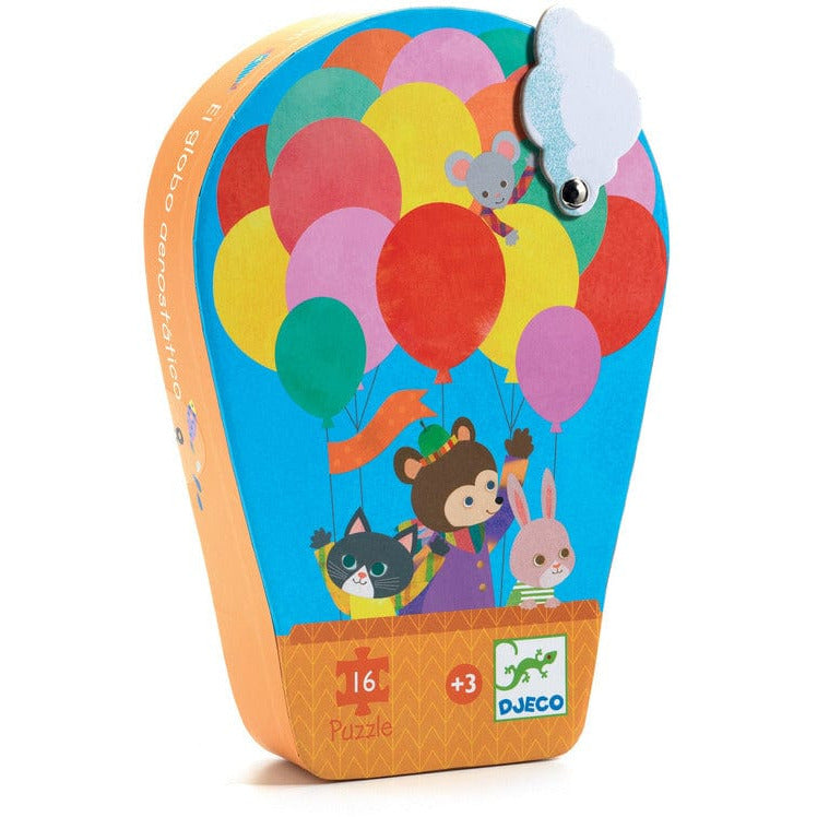 Djeco - 16-Piece Hot Air Balloon Jigsaw Puzzle - Puzzles