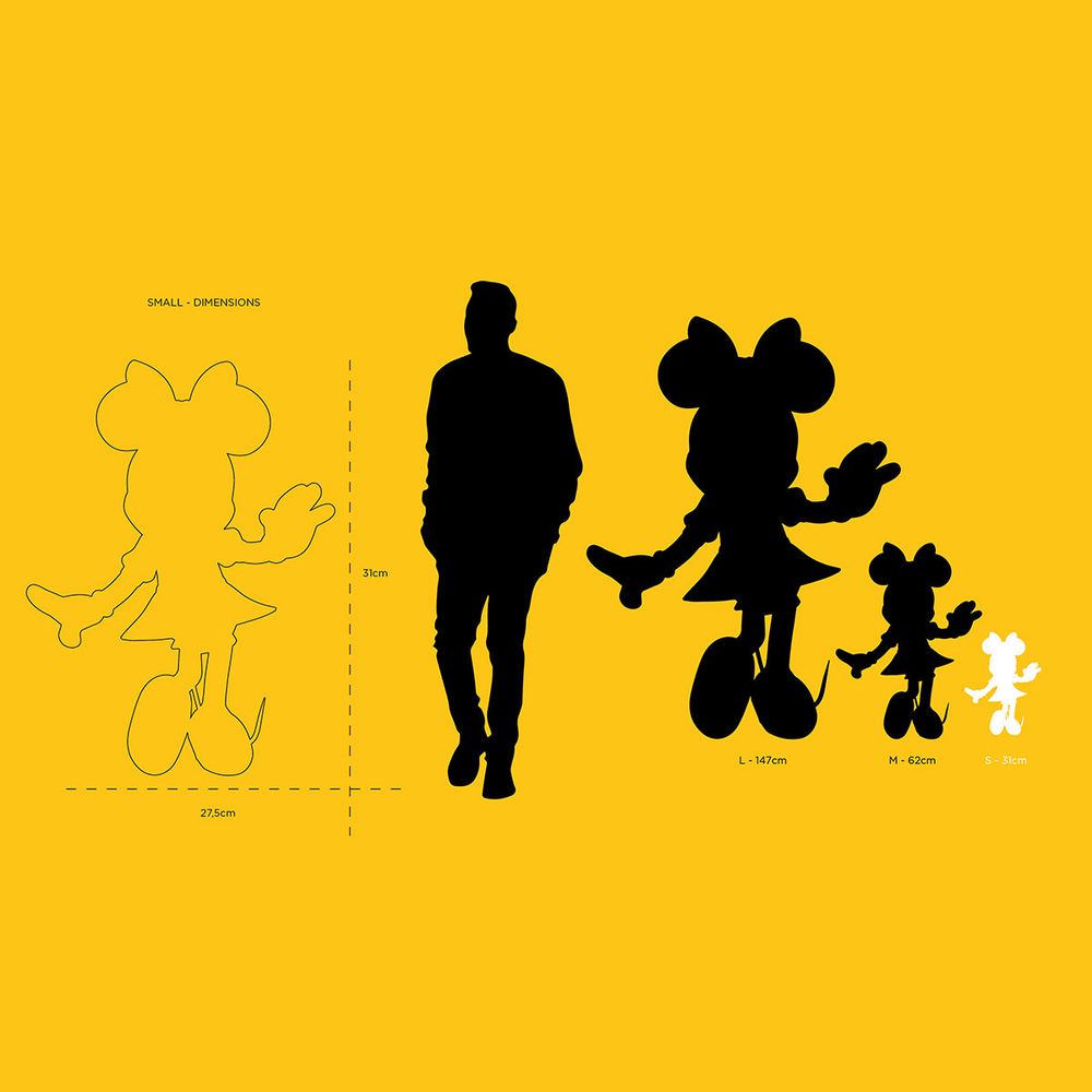 Minnie Mouse 12" Welcome Studio Figurine - Black & Gold