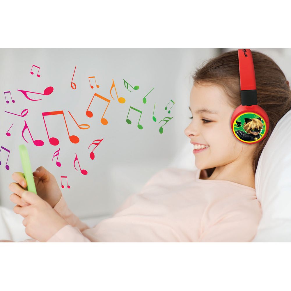 Miraculous - 2 in 1 Bluetooth & Wired Foldable Headphones - Preschool