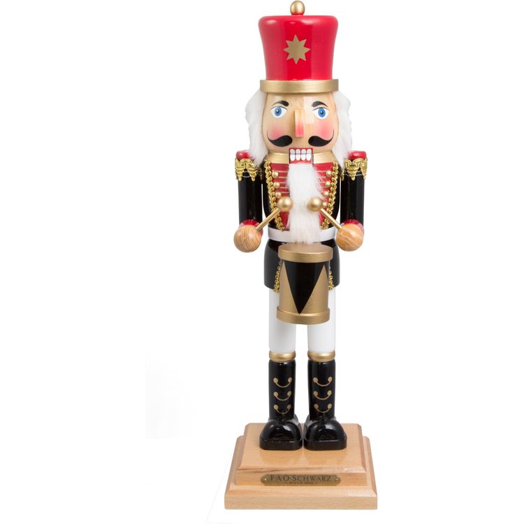 FAO Schwarz - 20 Inch Drumming Wooden Prince Nutcracker - Holiday