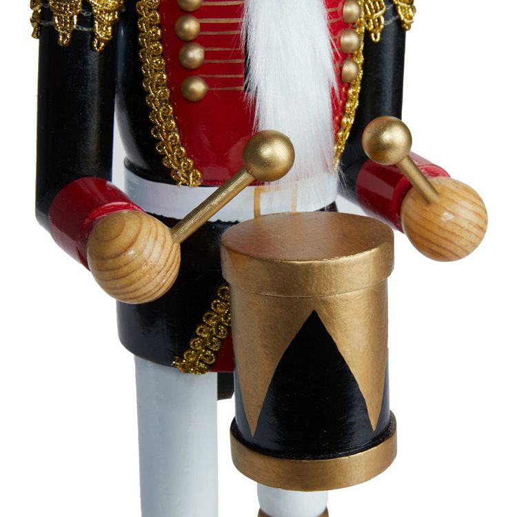 FAO Schwarz - 20 Inch Drumming Wooden Prince Nutcracker - Holiday