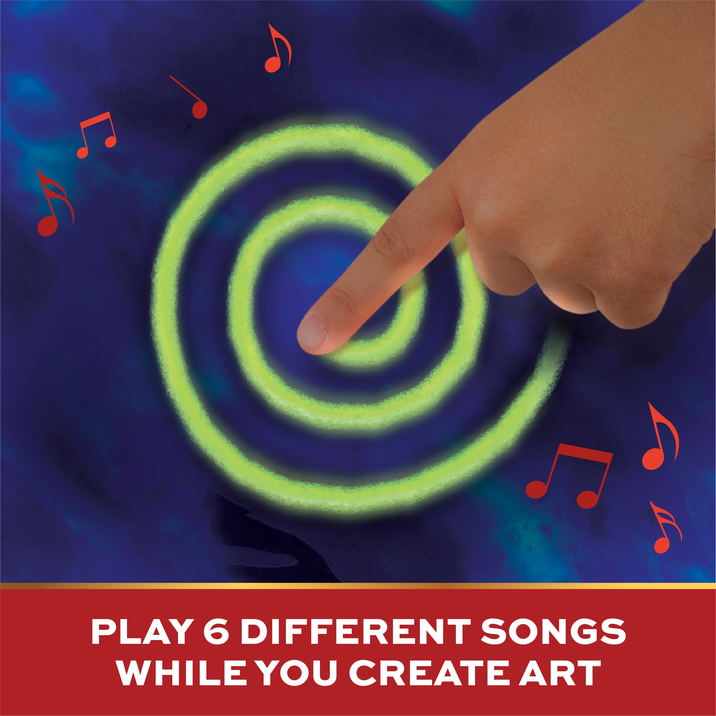 Mess-Free Glow Palette Musical LED Art Pad