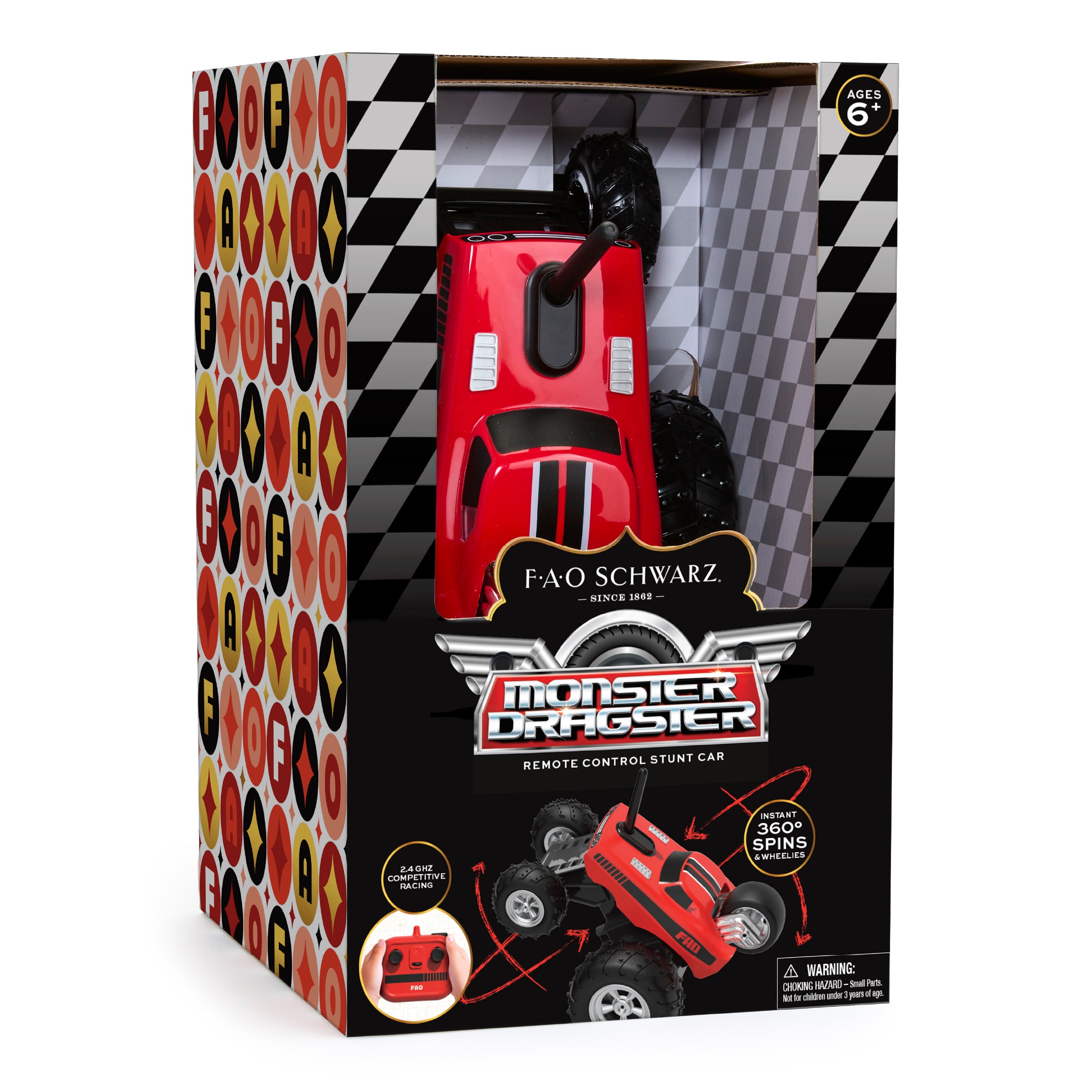 Monster Dragster Remote Control Stunt Car