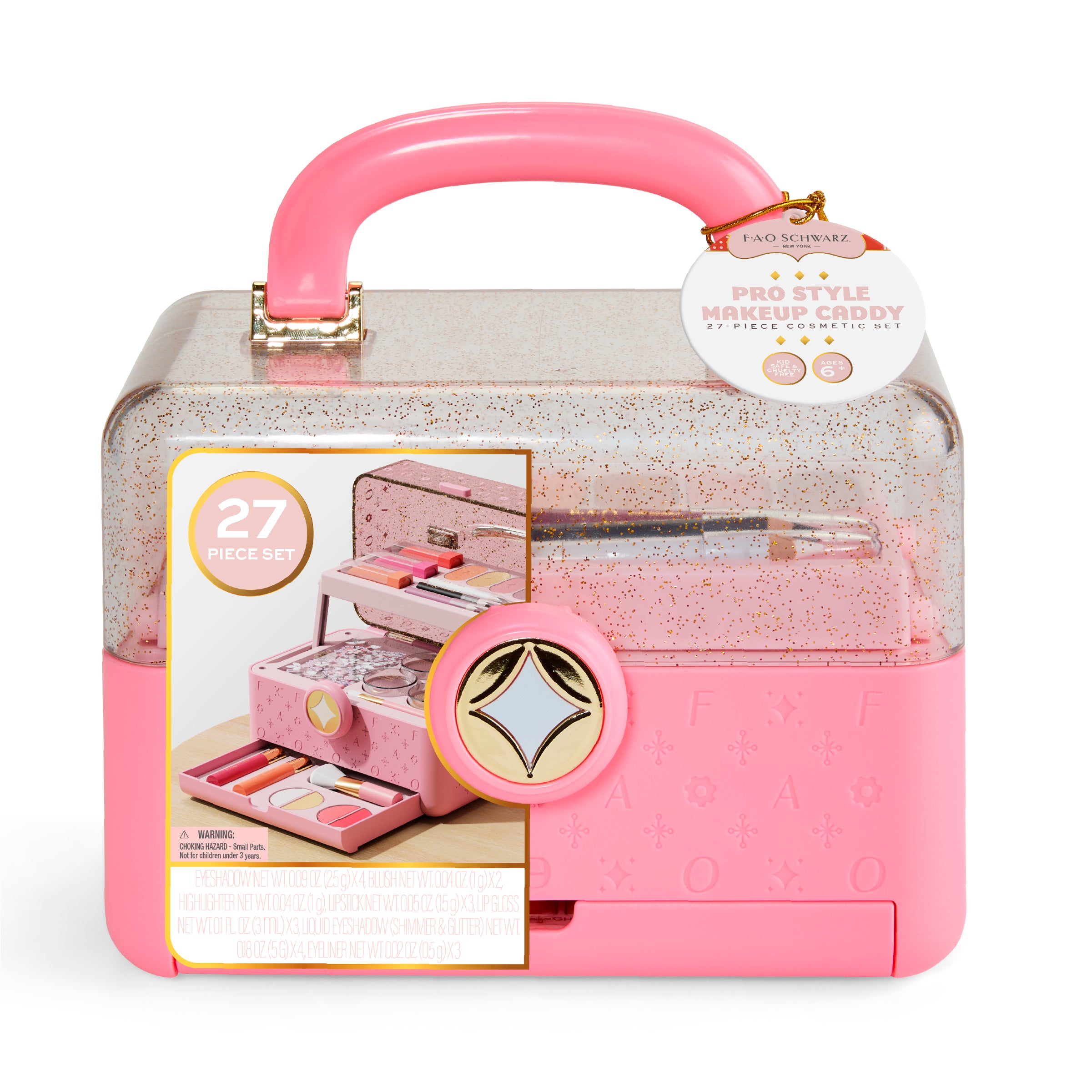 Pro Style Makeup Caddy - 27-Piece Cosmetic Set