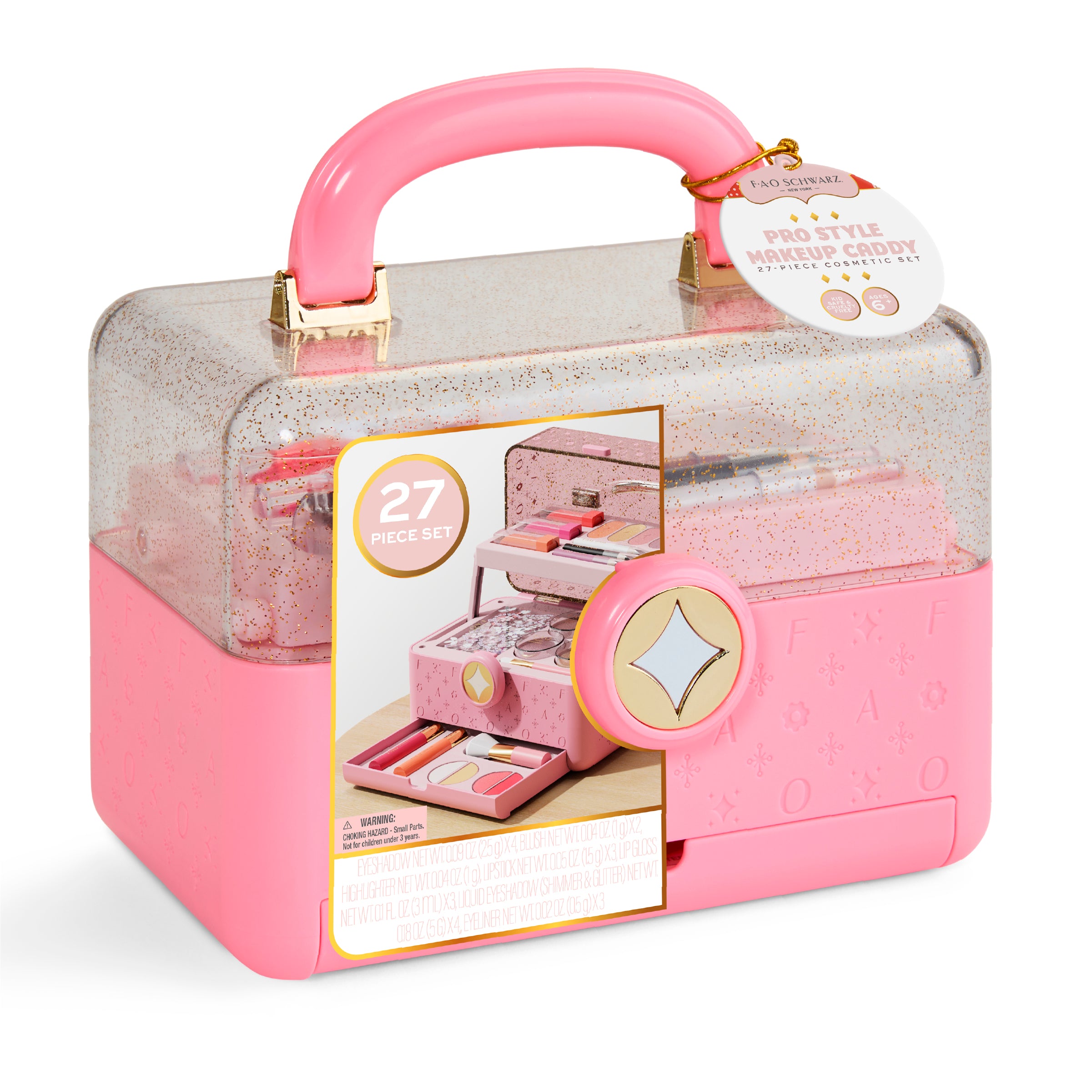 Pro Style Makeup Caddy - 27-Piece Cosmetic Set