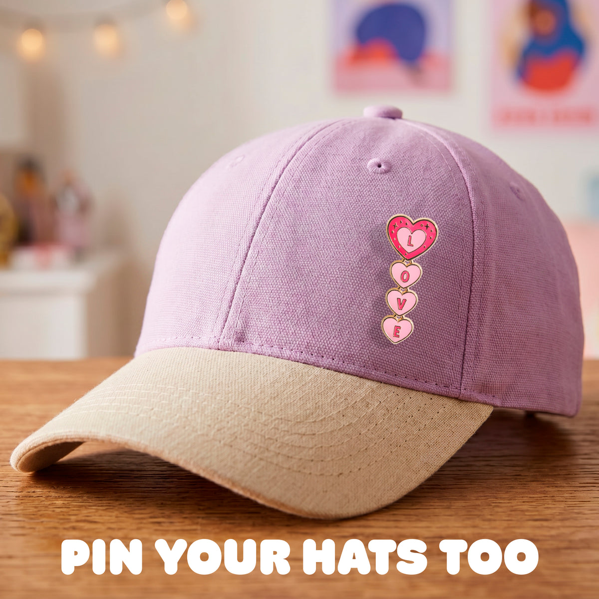 LOVE Stack Enamel Pin