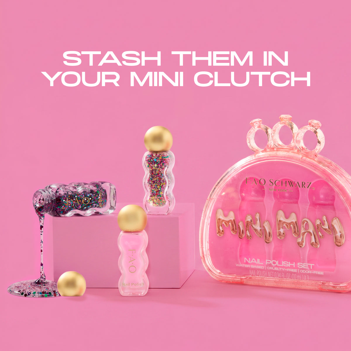 Mini Mani Nail Polish 3 Pack for Kids
