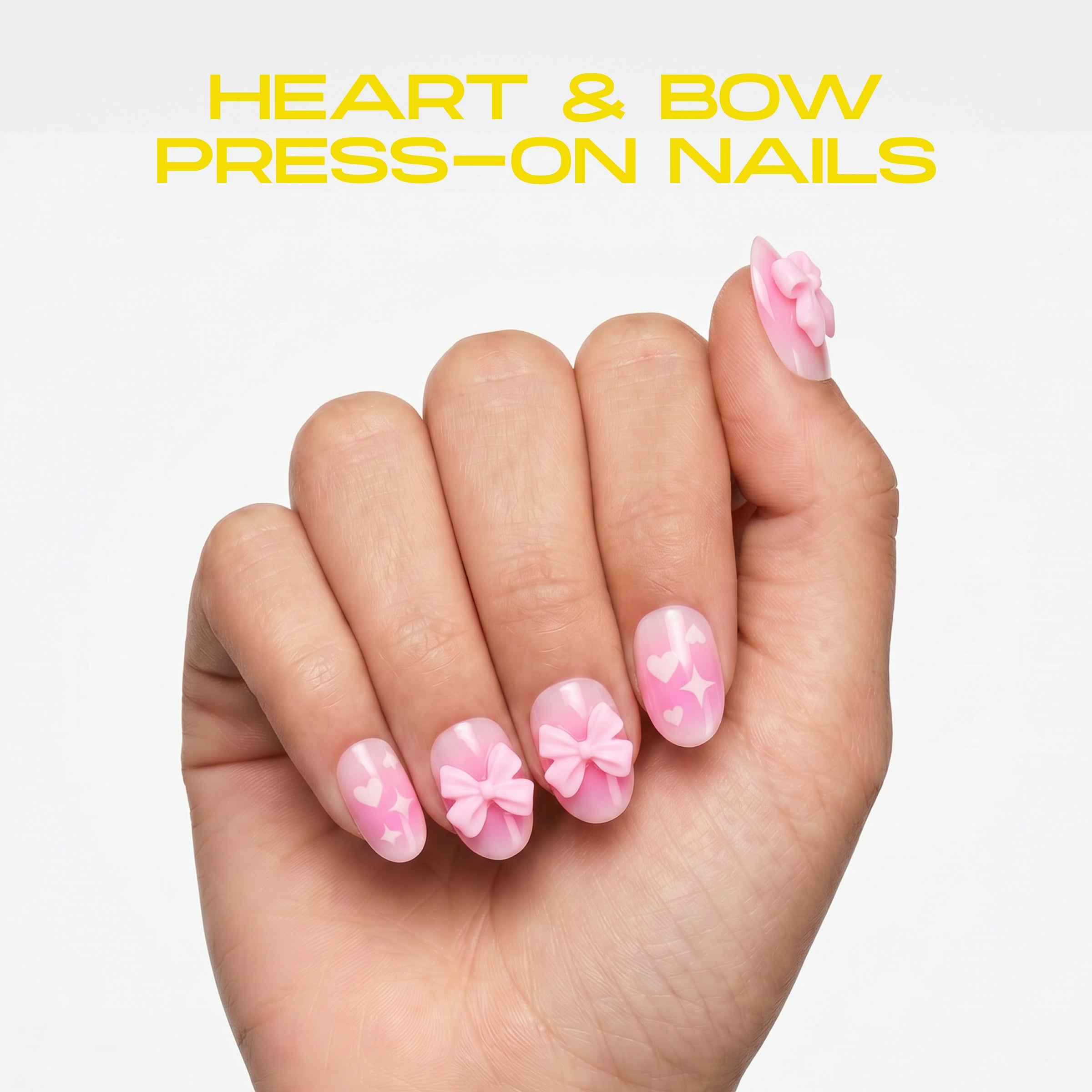 Press-On Nails 24 Piece – Heart Beat