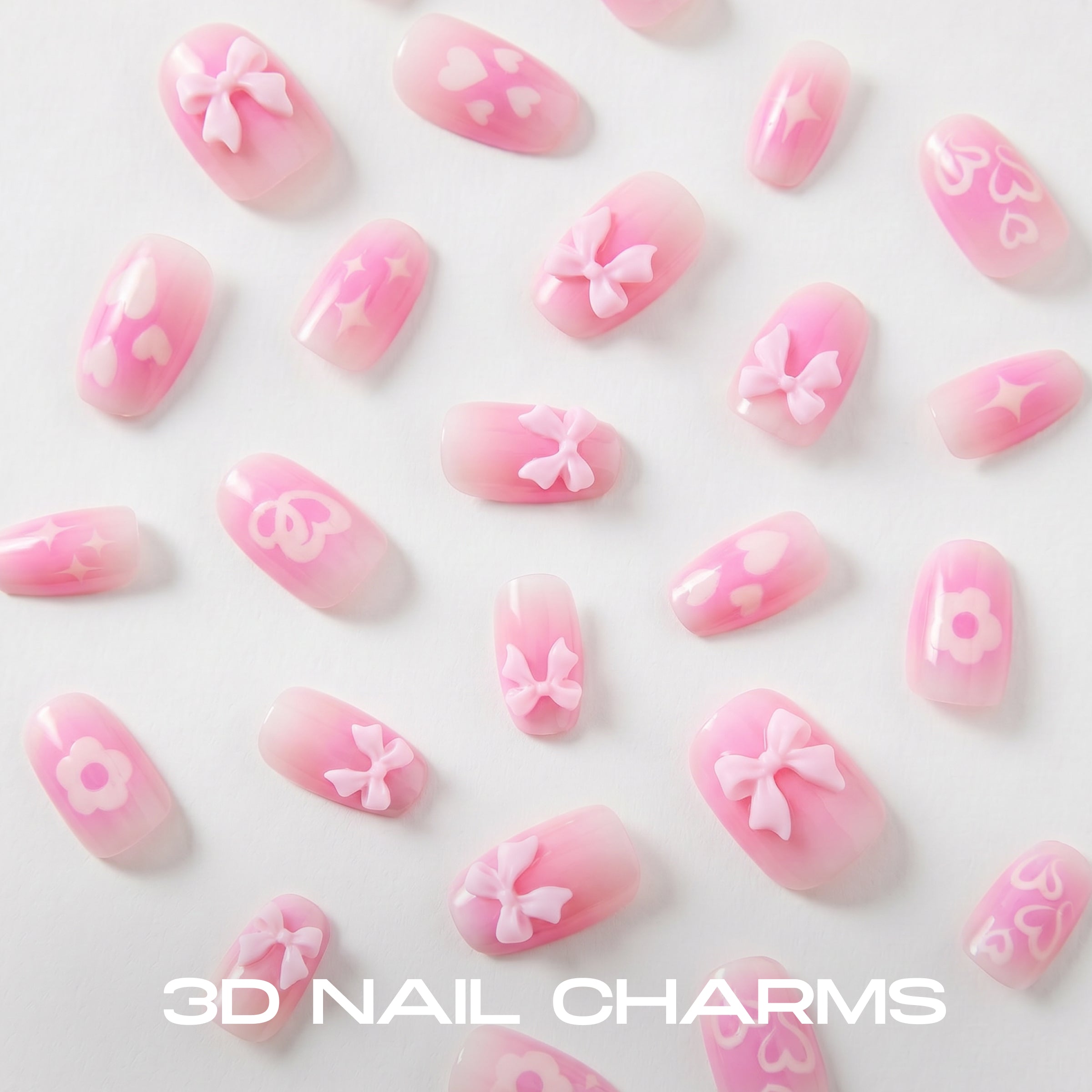Press-On Nails 24 Piece – Heart Beat