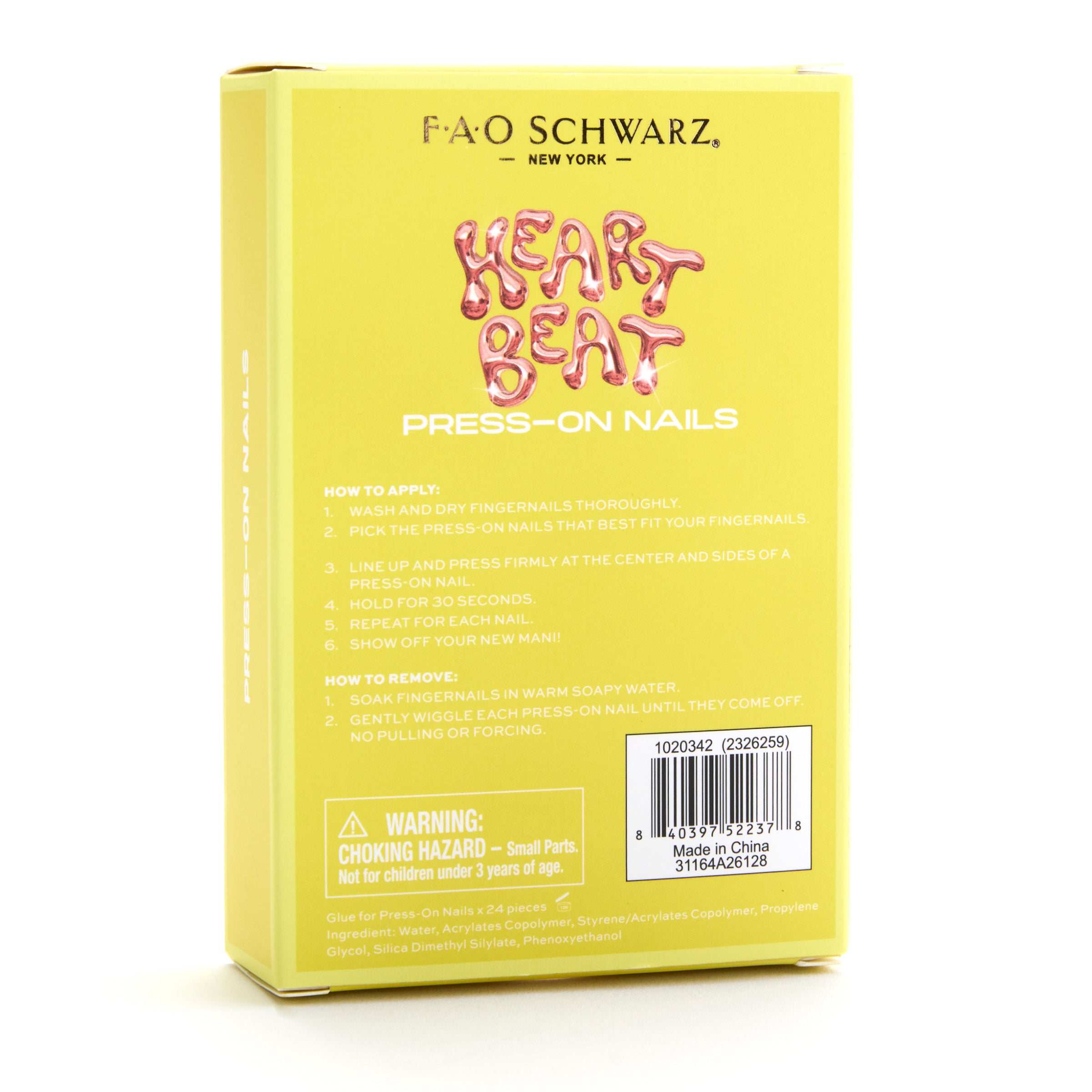 Press-On Nails 24 Piece – Heart Beat