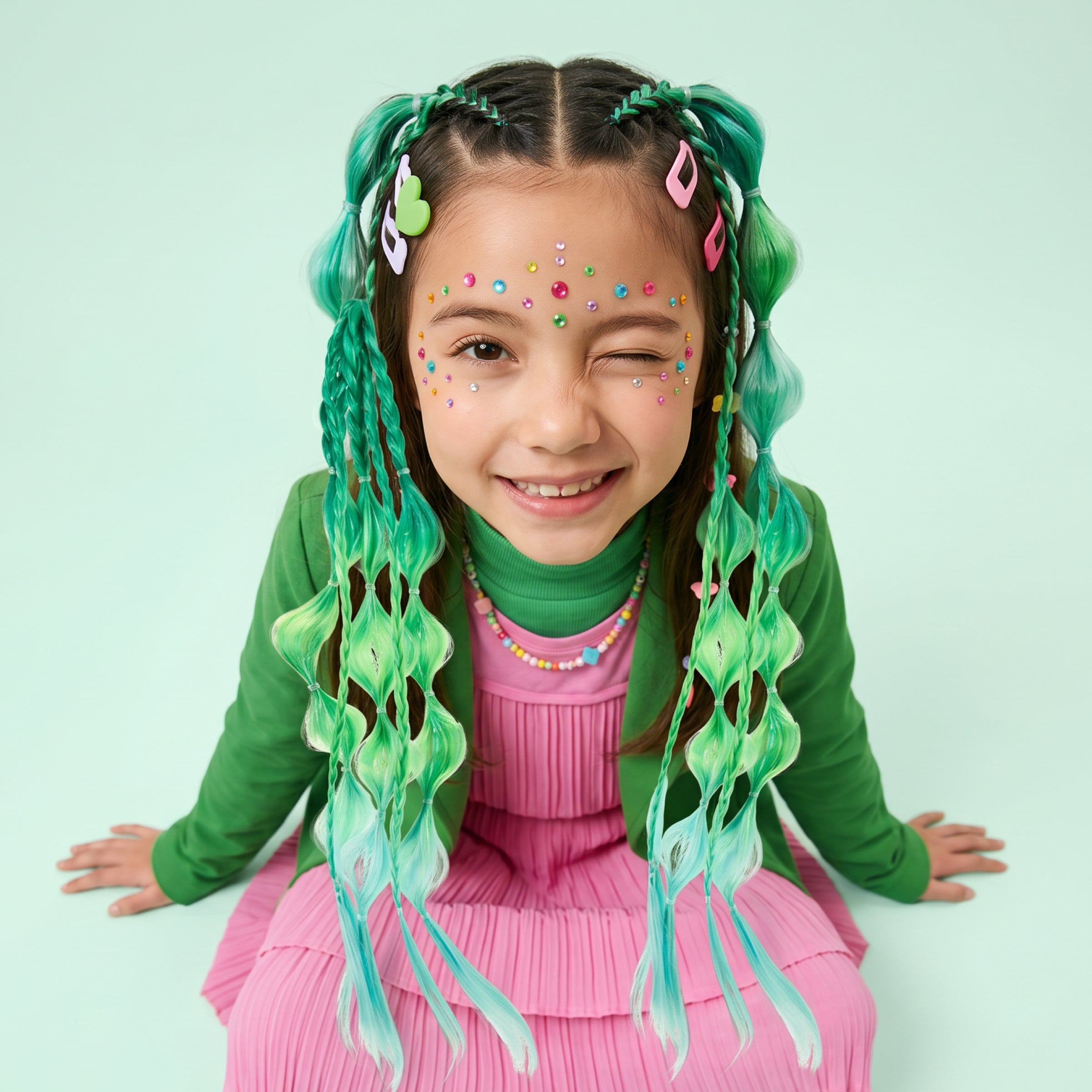 20” Wrap Ponytail Hair Extension – Magic Mint