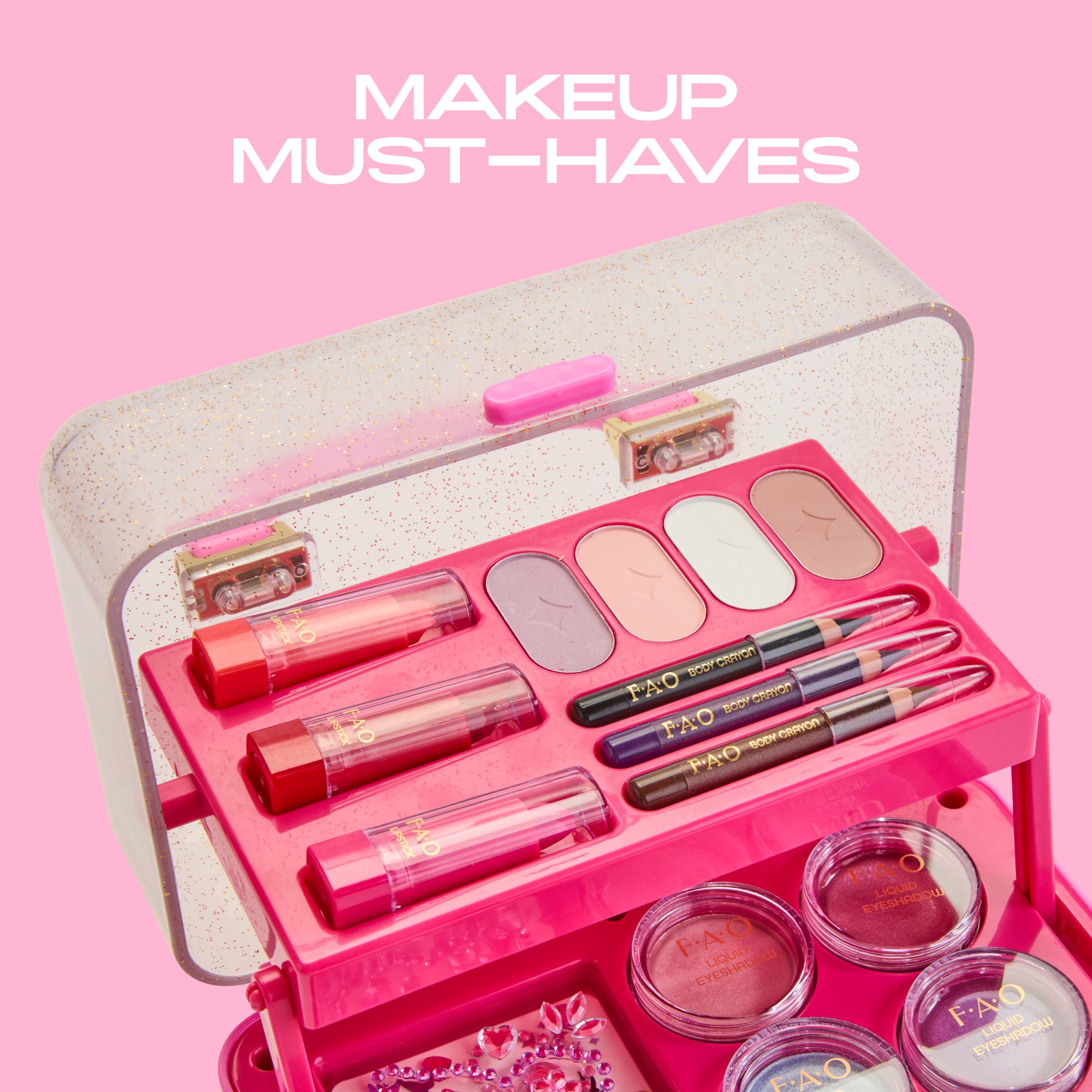 Pro Style Makeup Caddy, 27-Piece Cosmetic Set