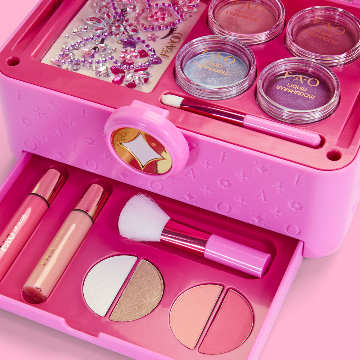 Pro Style Makeup Caddy, 27-Piece Cosmetic Set