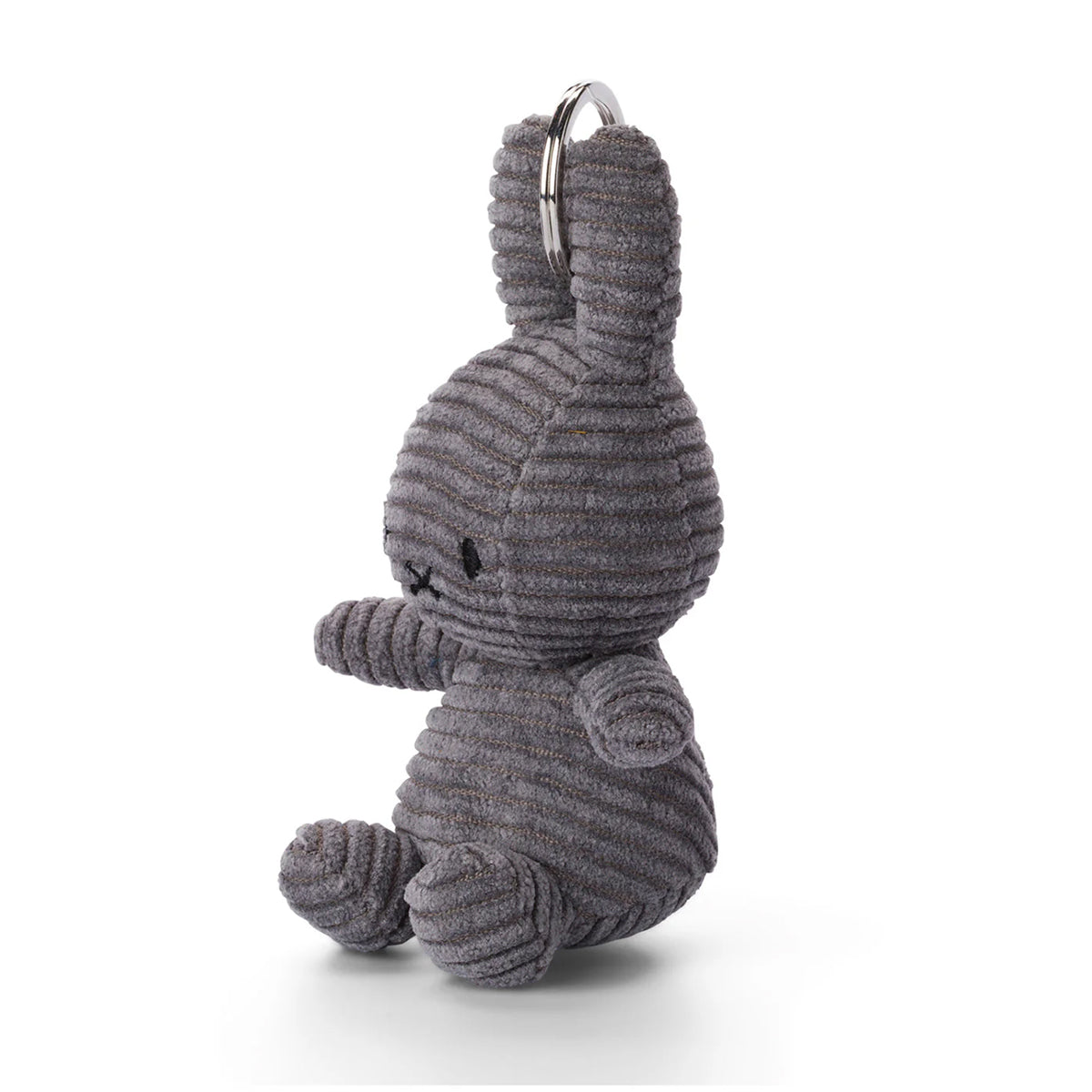 Miffy Corduroy Keychain Grey - 4"