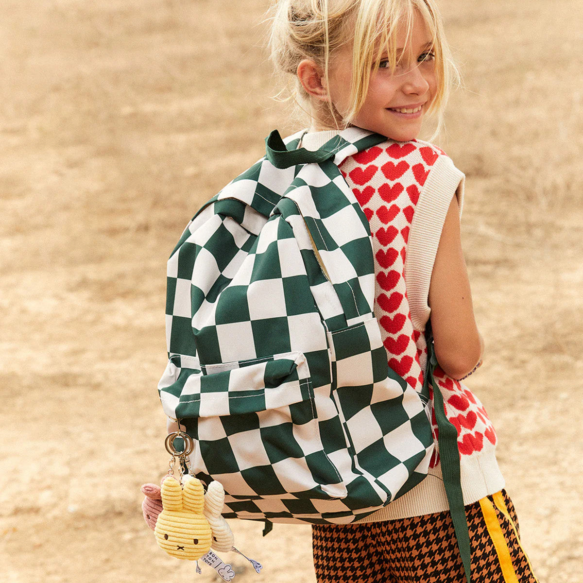 Miffy Flat ECO Corduroy Keychain Buttercream - 4"