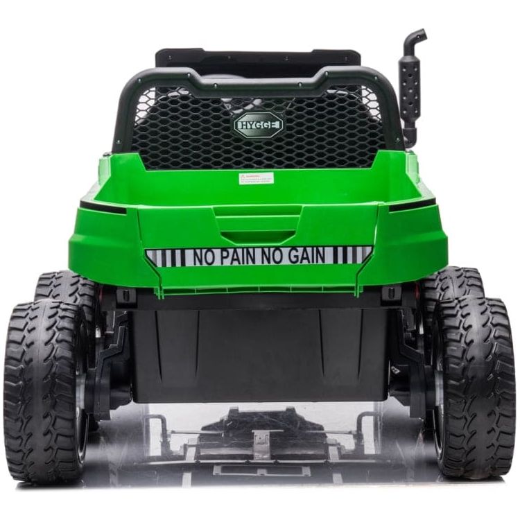 Freddo - 24V 4x4 Freddo Toys Tractor Trailer 2 Seater Ride on - Green - Outdoor