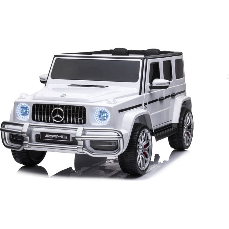 Freddo - 24V 4x4 Mercedes Benz G63 AMG 2 Seater Ride On Car - White - Outdoor
