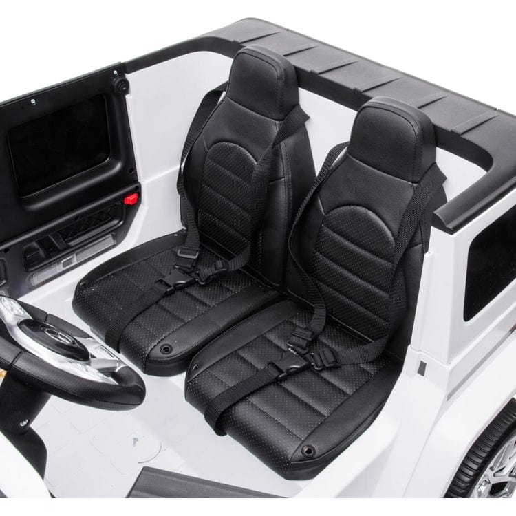 Freddo - 24V 4x4 Mercedes Benz G63 AMG 2 Seater Ride On Car - White - Outdoor