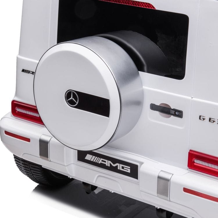 Freddo - 24V 4x4 Mercedes Benz G63 AMG 2 Seater Ride On Car - White - Outdoor