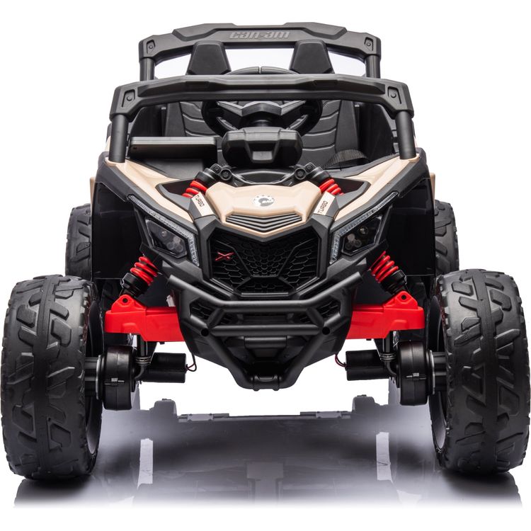 Freddo - 24V Can Am Maverick 1-Seater UTV Ride On - Khaki - Outdoor