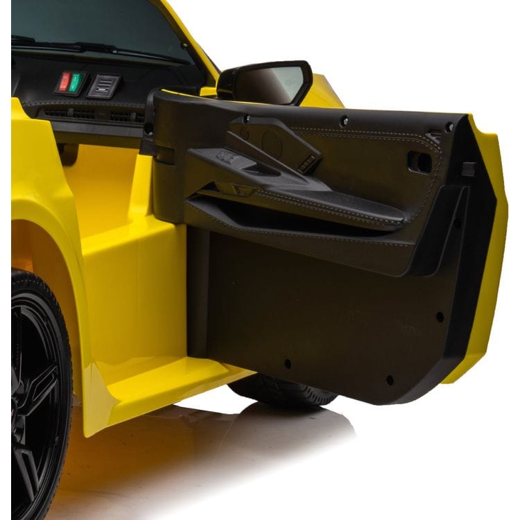 Freddo - 24V Chevrolet Corvette C8 2 Seater Ride on - Yellow - Outdoor