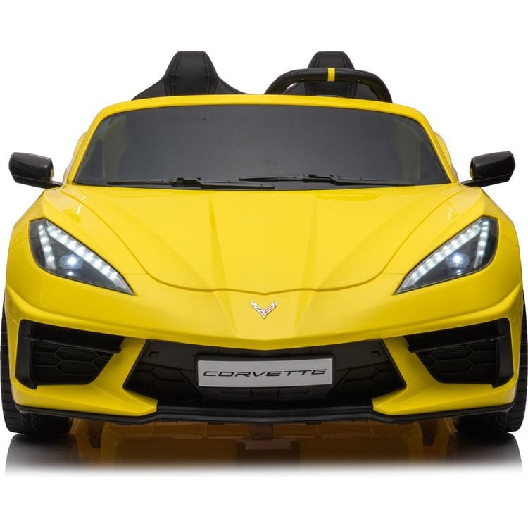 Freddo - 24V Chevrolet Corvette C8 2 Seater Ride on - Yellow - Outdoor