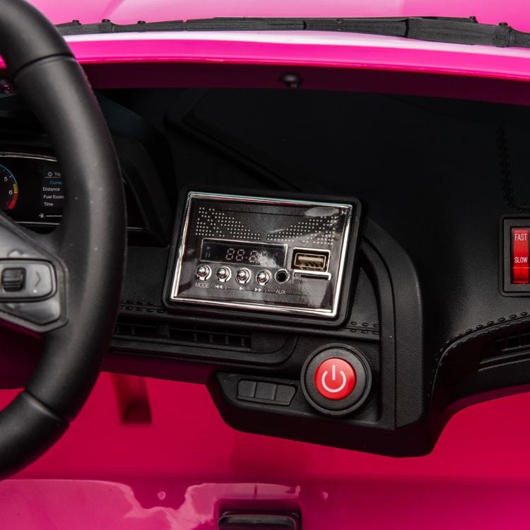 Freddo - 24V Corvette C8 2-Seater Ride On Car - Pink - Outdoor