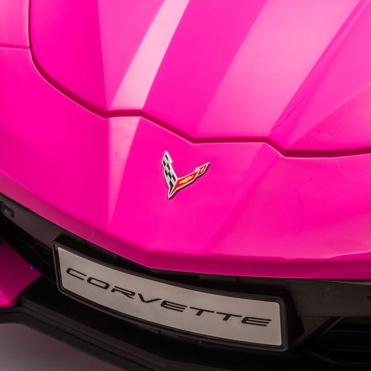 Freddo - 24V Corvette C8 2-Seater Ride On Car - Pink - Outdoor