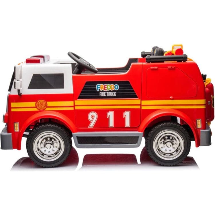 Freddo - 24V Freddo Fire Truck 2-Seater Ride on - Red - Outdoor