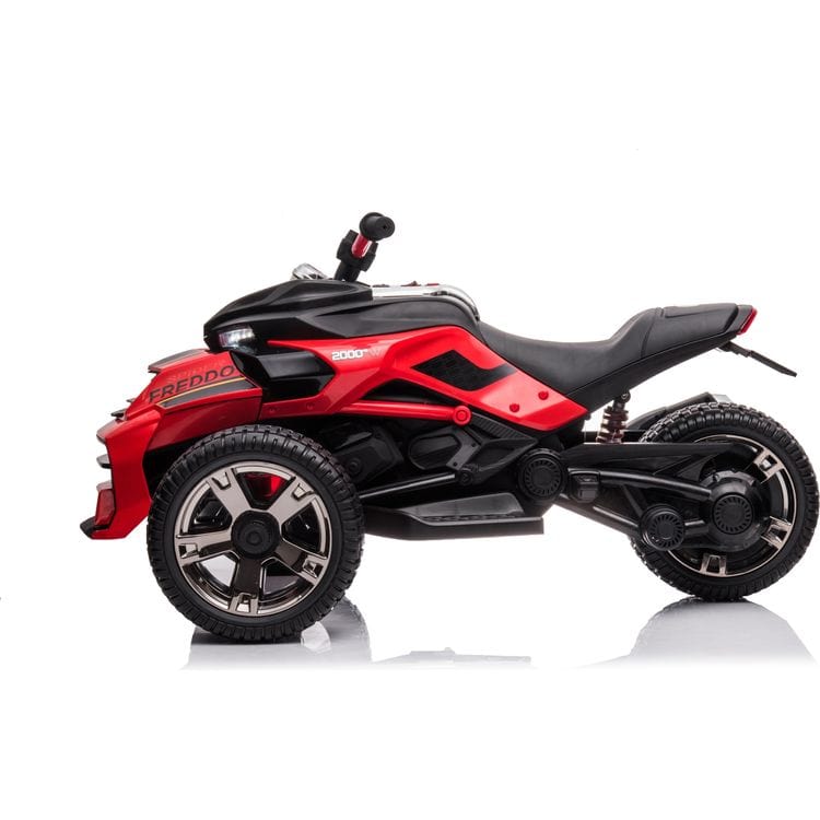Freddo - 24V Freddo Spider 3-Wheel Motorcycle 2-Seater Ride On - Red - Outdoor